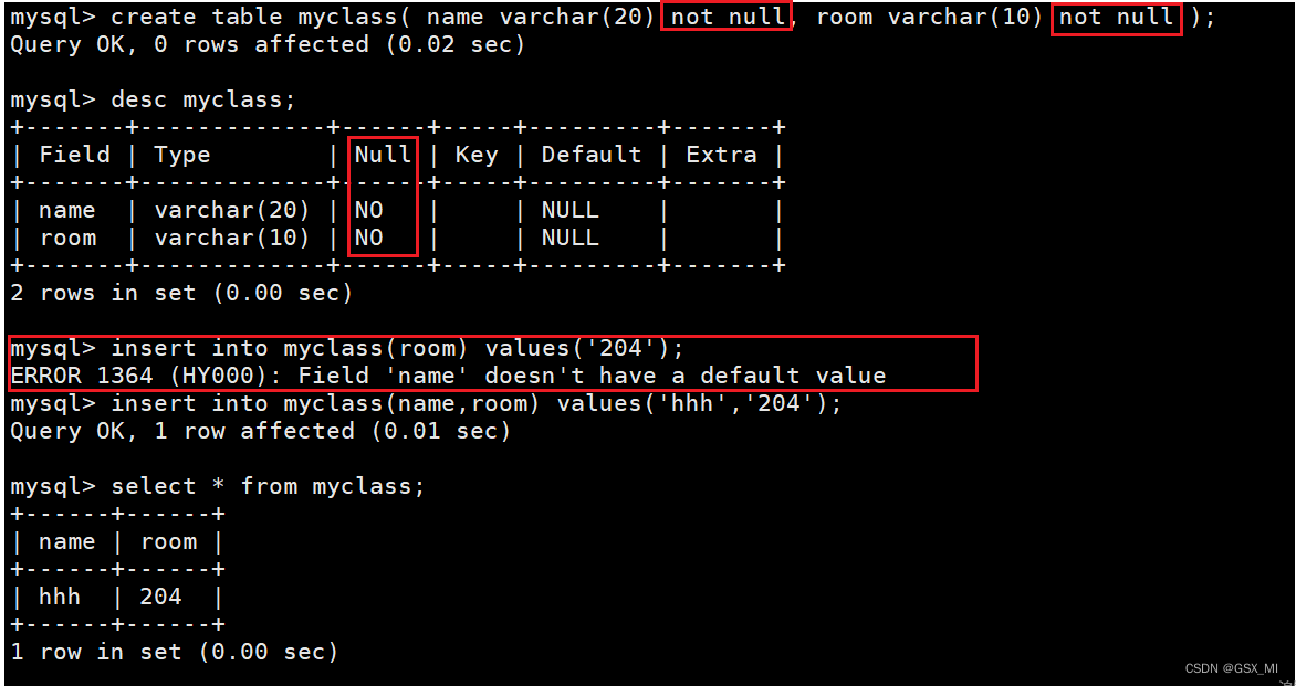 Constraints of MySQL table