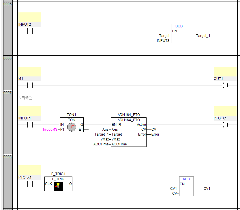 LM small programmable controller software (based on CoDeSys) Note 23: conversion of relative coordinates of servo motor operation (stepping motor) to absolute coordinates