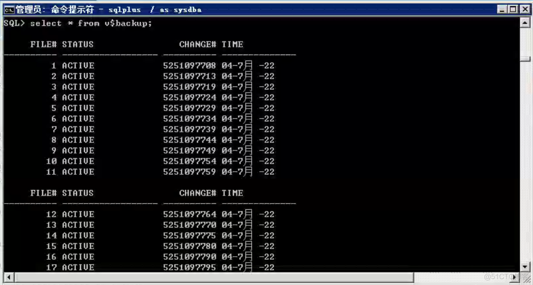 Oracle Fault handling ：Ora-10873：file * needs to be either taken out of backup or media recovered_ora-10873_03