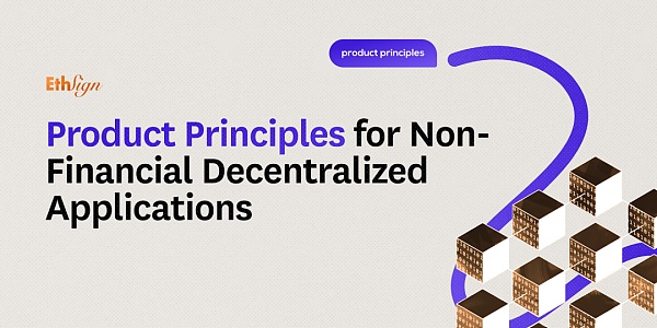 Daorayaki | product principles of non-financial decentralized application
