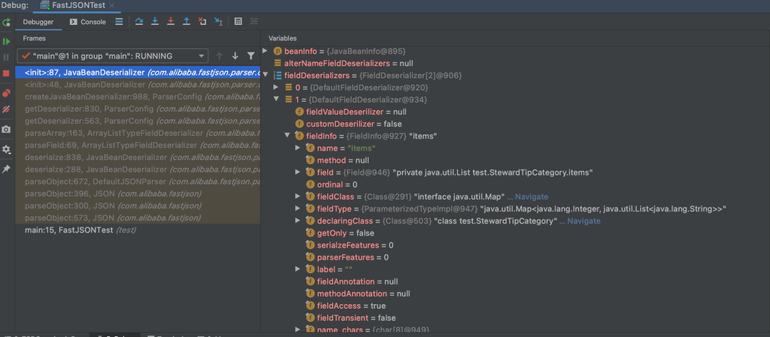Fastjson deserialization randomness failed