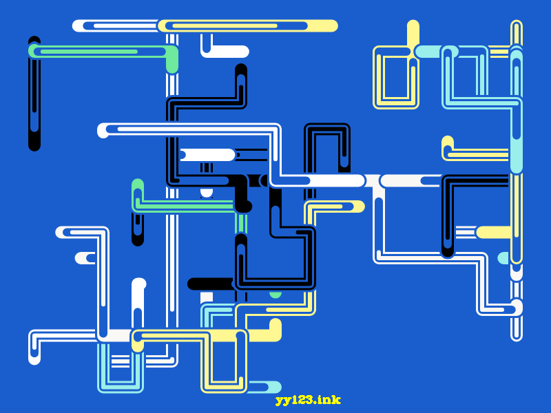 Canvas pipe animation JS special effect