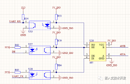 Introduction of several RS485 isolated communication schemes