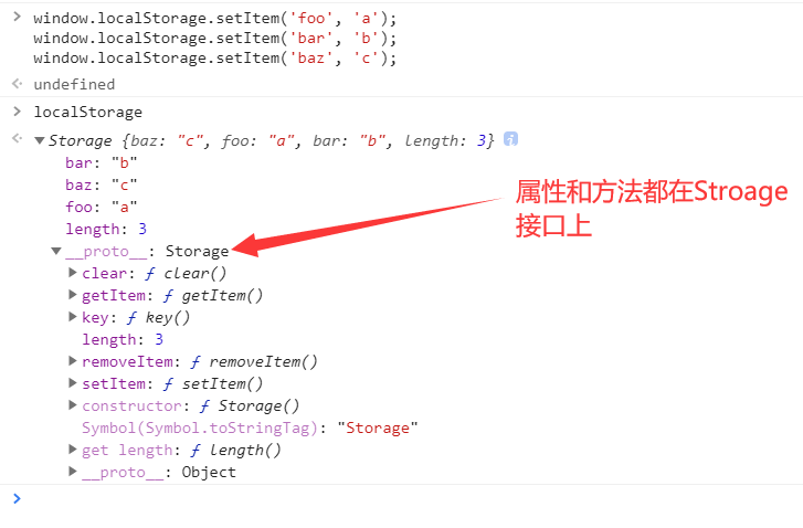 Use of sessionstorage and localstorage