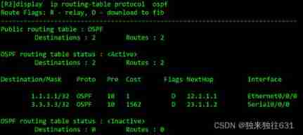Rip/ospf protocol notes sorting
