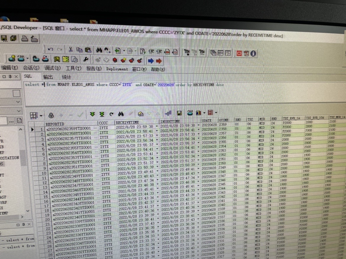 MySQL reads missing data from a table in a continuous period of time