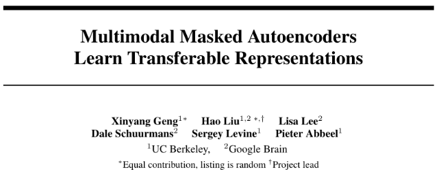 Multi modal data can also be Mae? Berkeley & Google proposed m3ae to conduct Mae on image and text data! The optimal masking rate can reach 75%, significantly higher than 15% of Bert