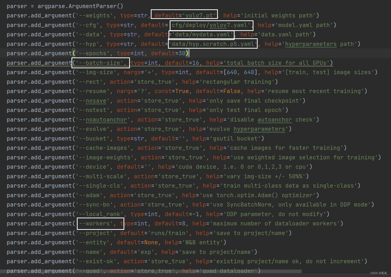 YOLOv7 uses cloud GPU to train its own dataset