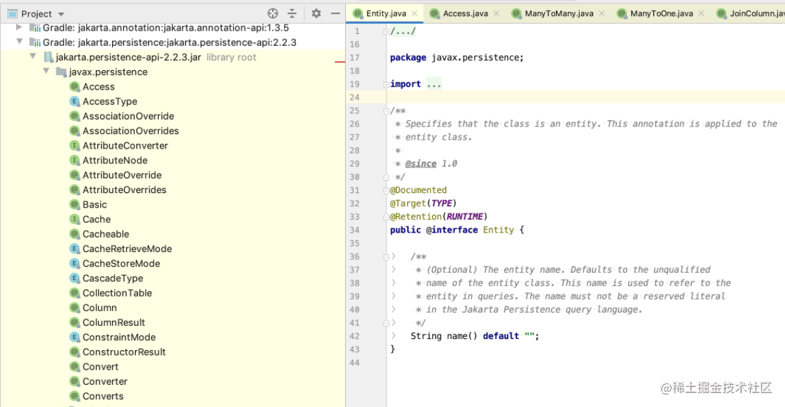 @JPA annotation in entity