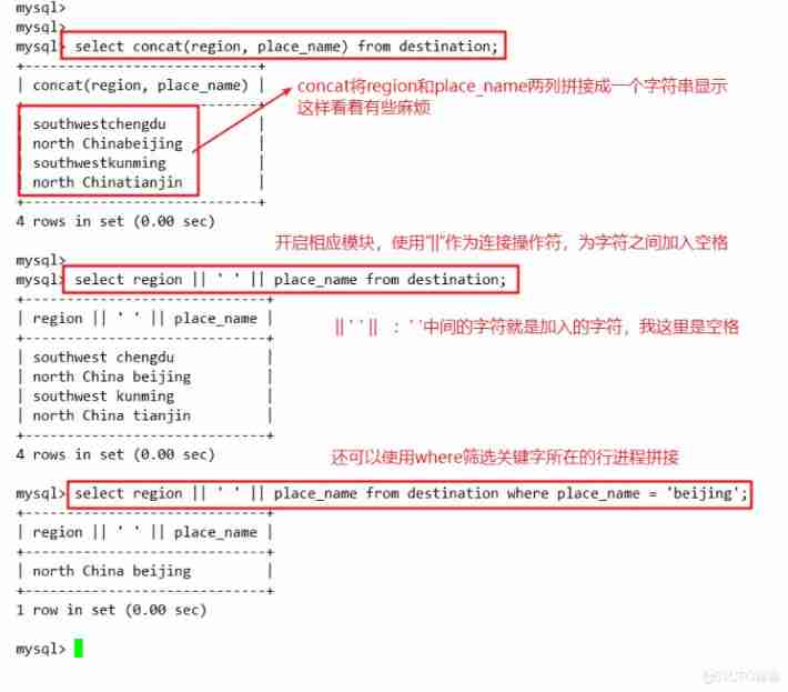  database ——MySQL senior SQL sentence （ One ）_ character string _16