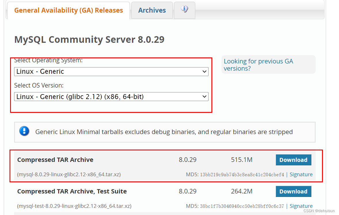 Centos7 actual deployment mysql8 (binary mode)