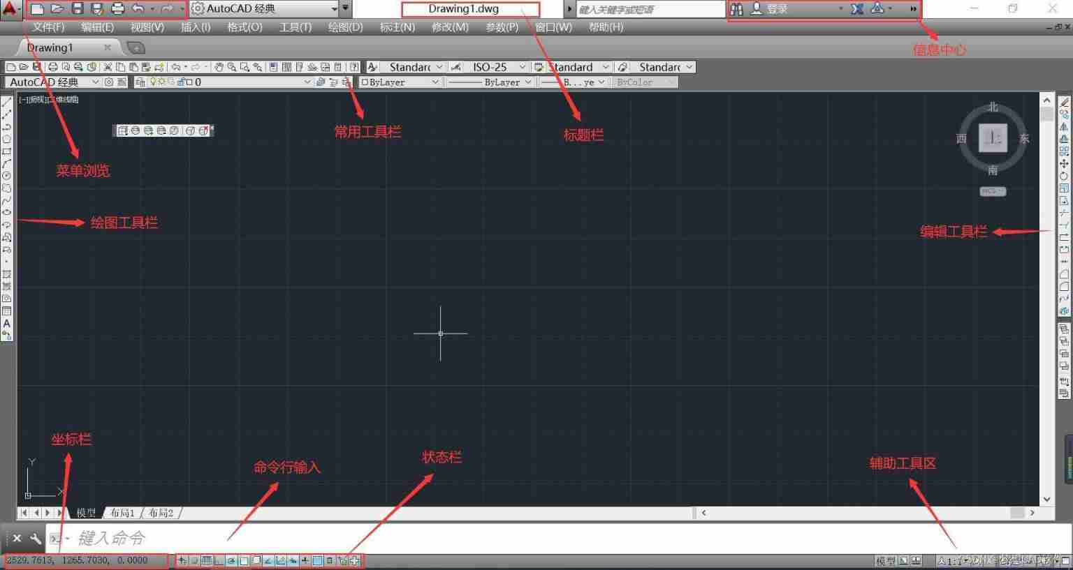 AUTOCAD—— Workspace settings 