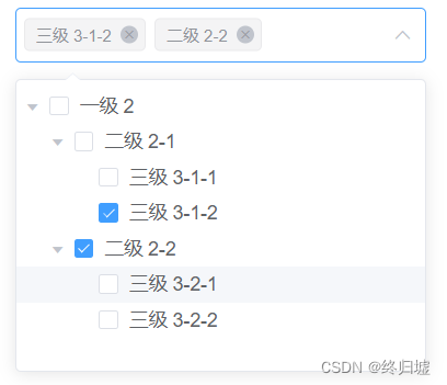 el-select和el-tree结合使用-树形结构多选框