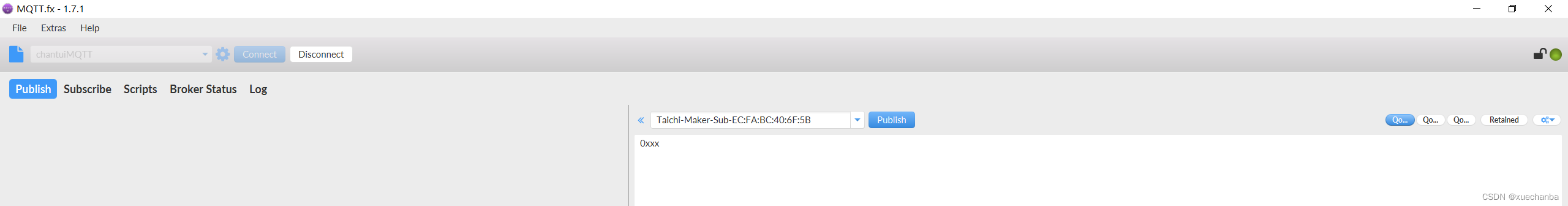 Learn Tai Chi maker mqtt (IX) esp8266 subscribe to and publish mqtt messages at the same time