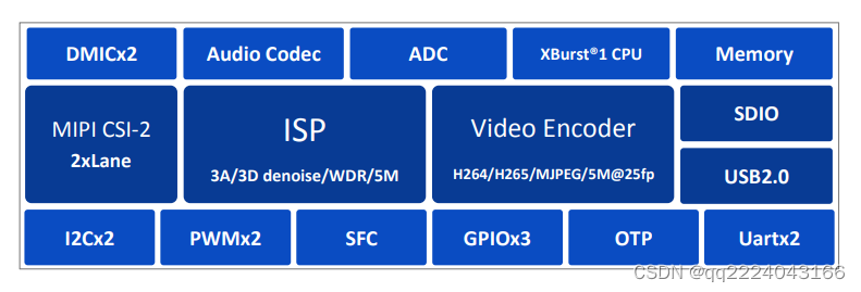 C100: smallest hevc visual IOT MCU