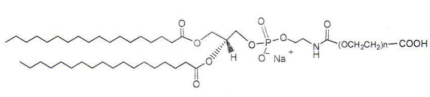 DSPE-PEG-COOH CAS: 1403744-37-5 Phospholipid-polyethylene glycol-carboxy lipid PEG conjugate