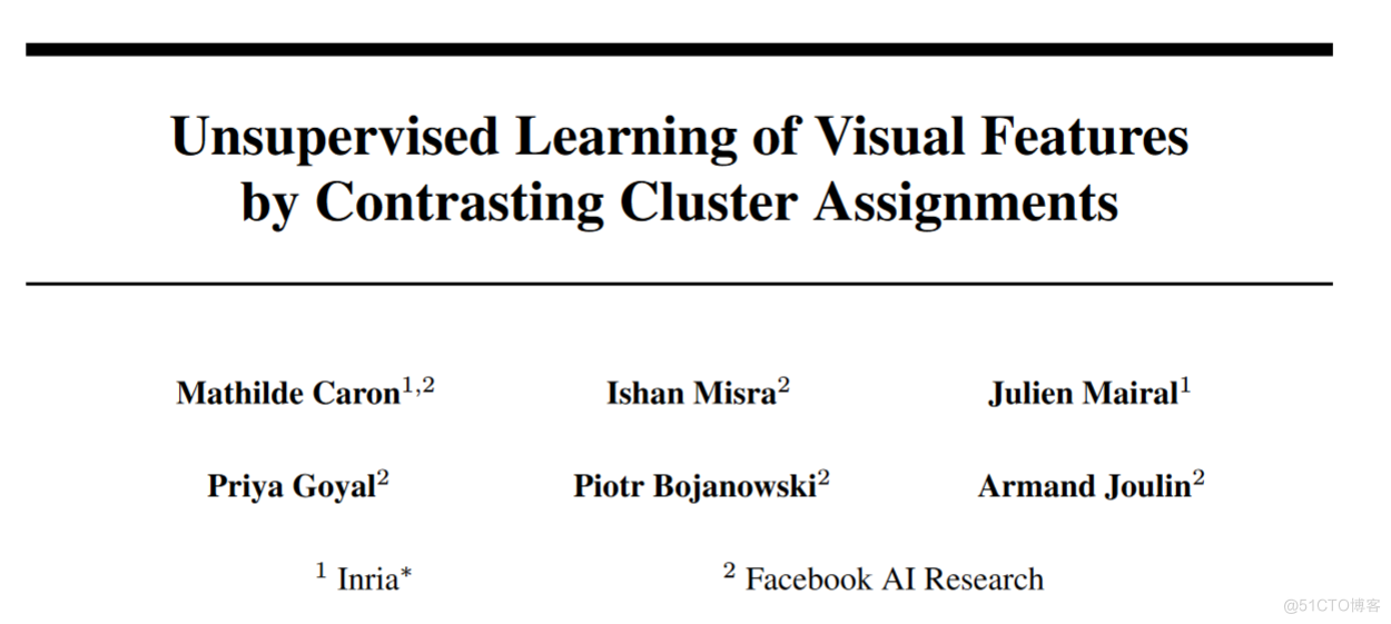 對比學習之 Unsupervised Learning of Visual Features by Contrasting Cluster Assignments