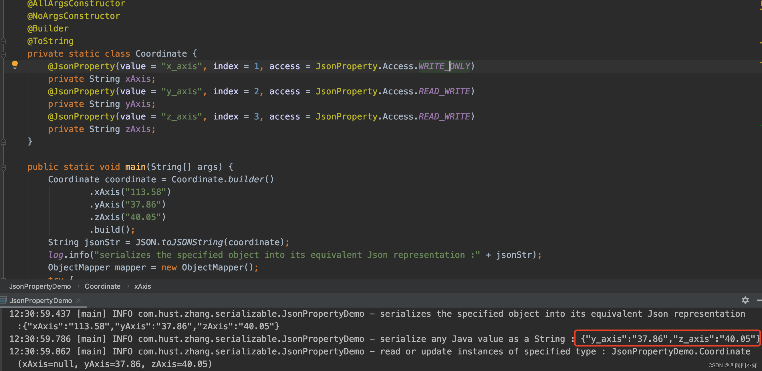 @Jsonproperty annotation