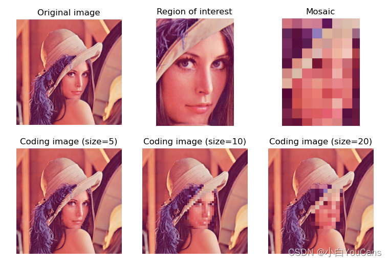 [200 opencv routines] 220 Mosaic the image