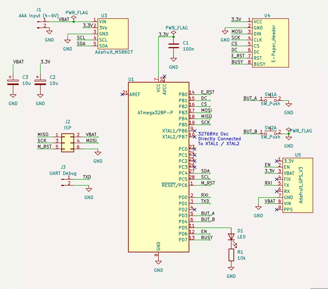 How to make a cool ink screen electronic clock?