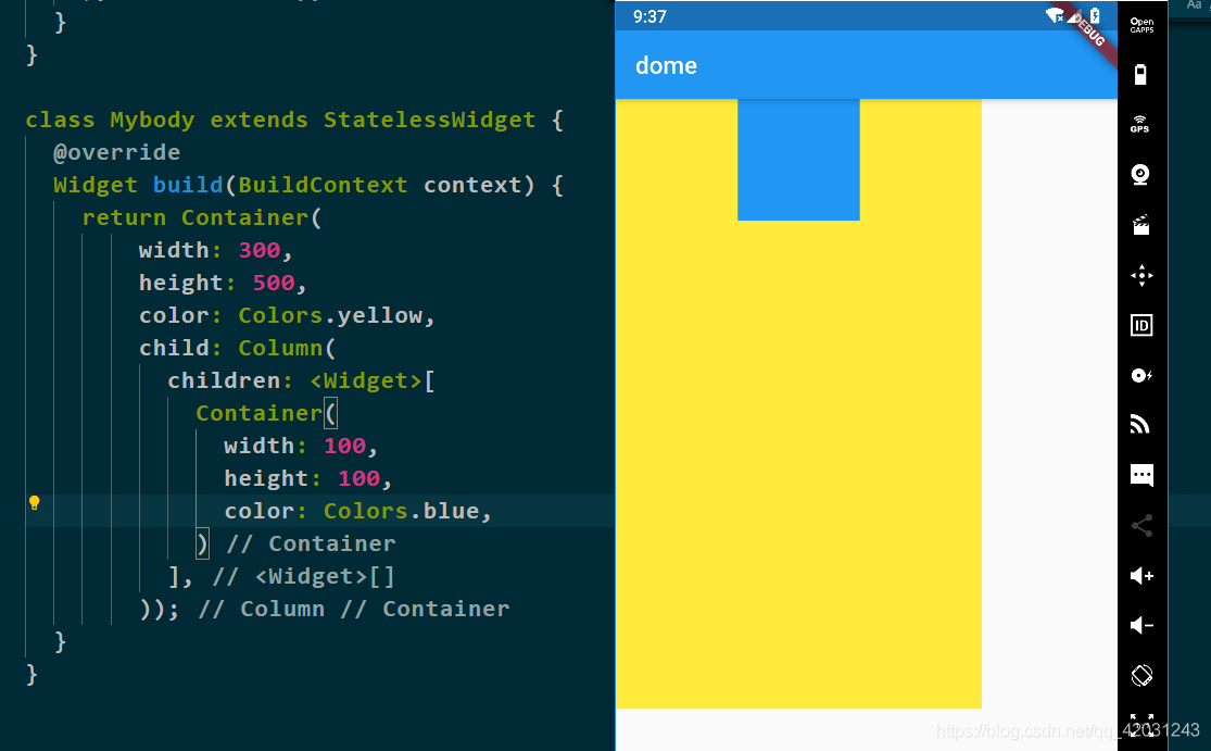Flutter listview, column, row learning personal summary 2