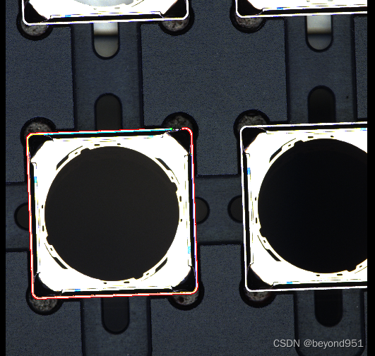 Halcon胶线检测—模板匹配、位姿变换、胶宽，胶连续性检测