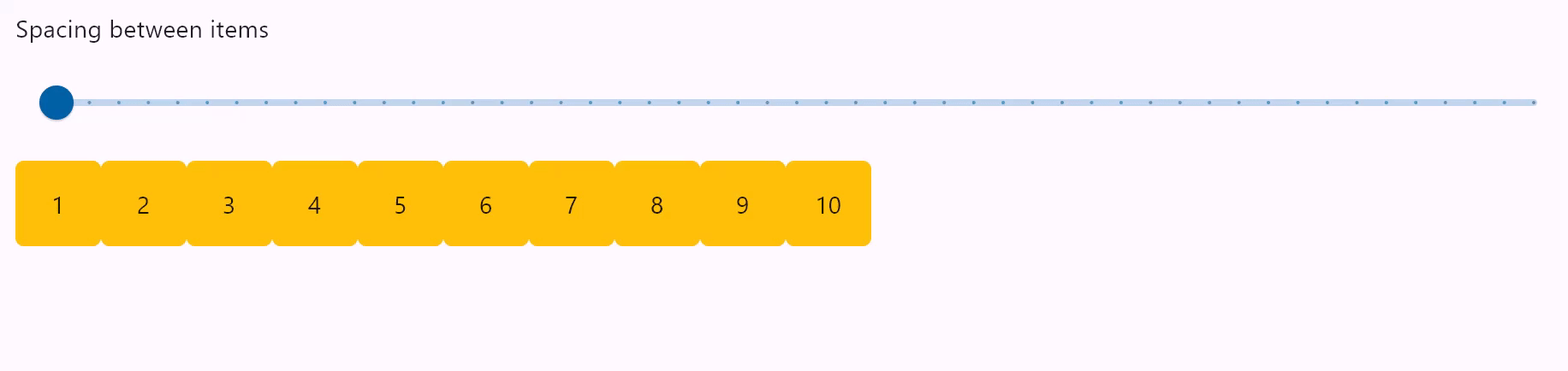 Basic introduction to the control of the row component displaying its children in the horizontal array (tutorial includes source code)