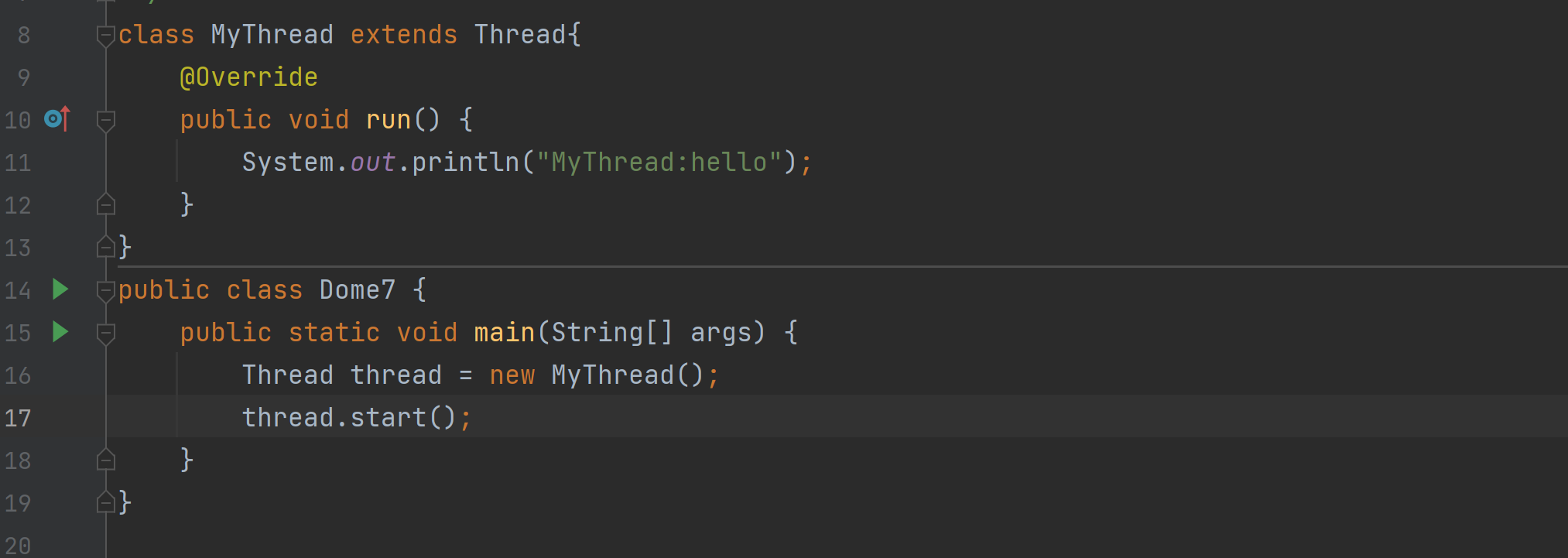 Thread 类的基本用法