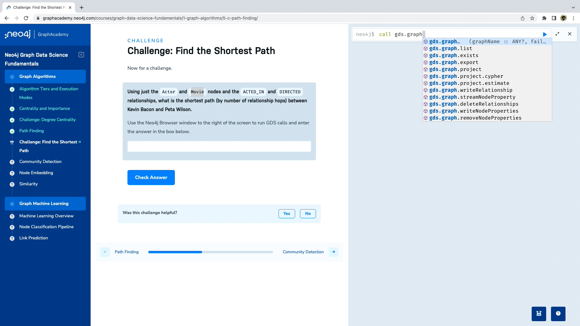 Explication du cours de graphacademy: neo4j Graph Data Science Foundation