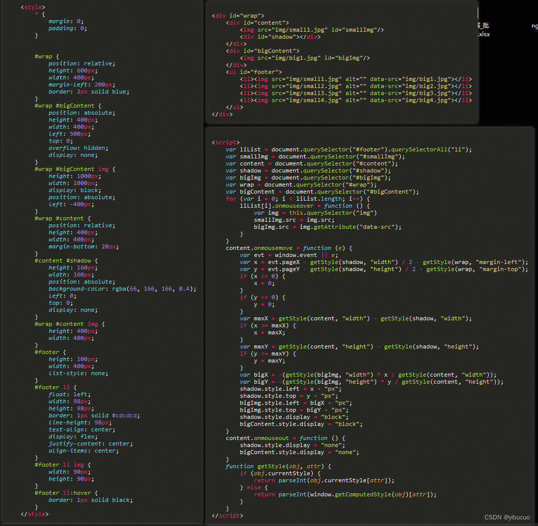 Magnifying mirror rendering