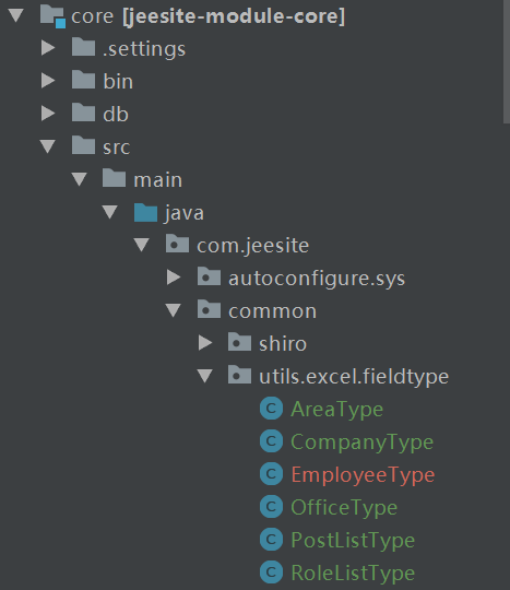 Excel import function of jeesite form page