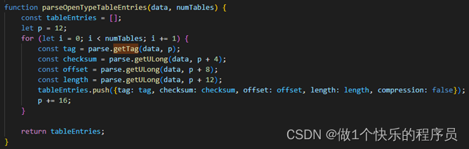 Extracting key information from TrueType font files