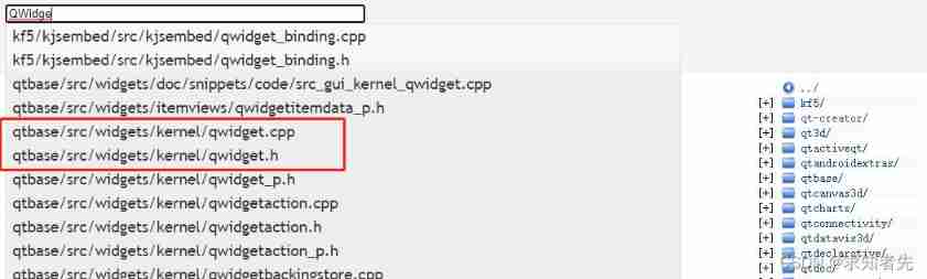 QT source code online view