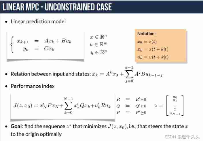 MPC learning notes (I): push MPC formula manually