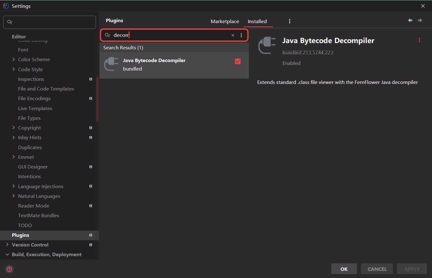 Decompile the jar package / class file / modify the jar package using the decompile plug-in of idea