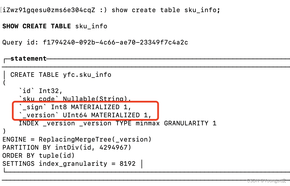 Clickhouse synchronization MySQL (based on materialization engine)