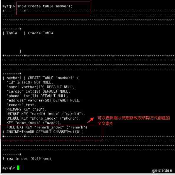 MYSQL Database index _ Table name _15