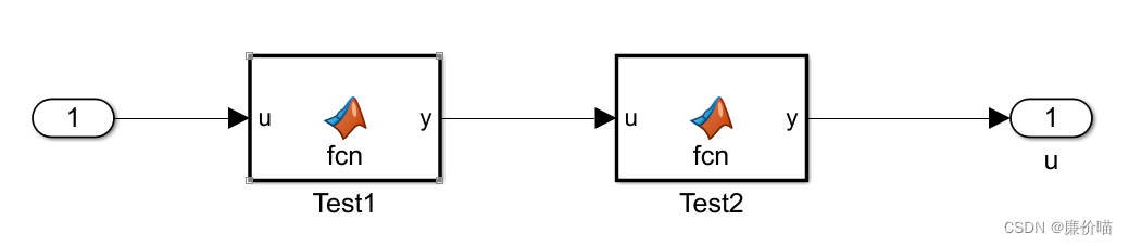 [matlab] Simulink the input and output variables of the same module cannot have the same name