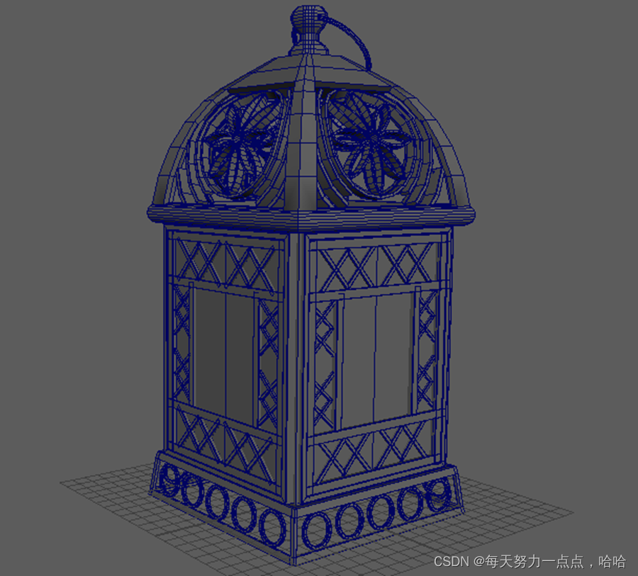 Maya lamp modeling