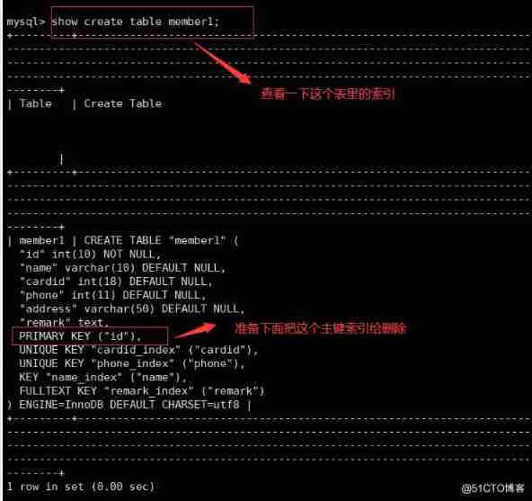 MYSQL Database index _ Primary key _22