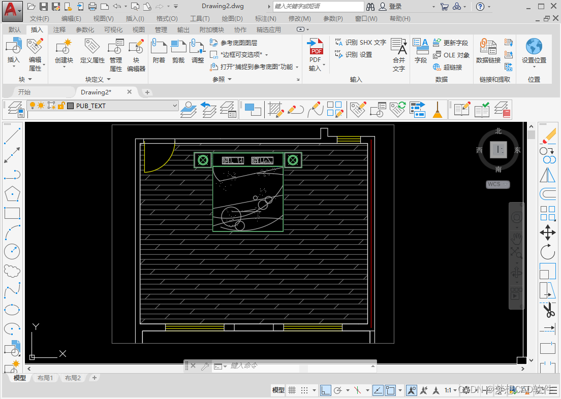 AUTOCAD—— Centerline drawing 