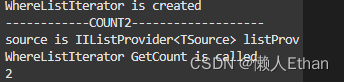 C＃ LINQ源码分析之Count