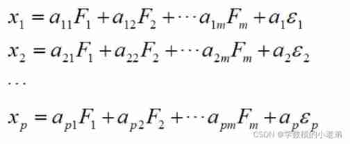 Mathematical modeling: factor analysis