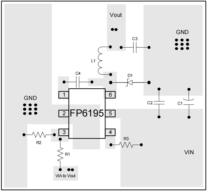 FP6195耐压60V电流降压3.3V5V模块供电方案