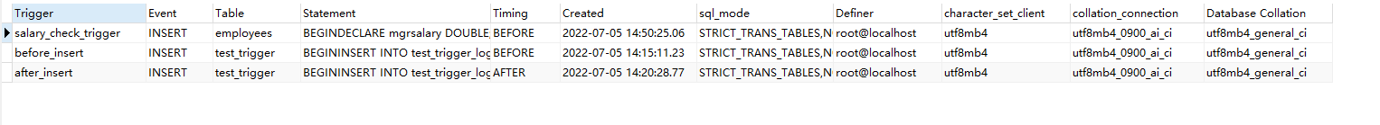 [MySQL] trigger