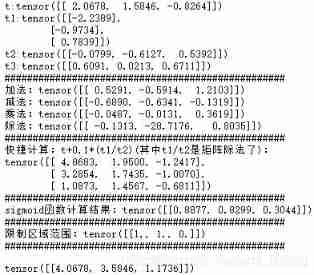  Result of element by element operation 