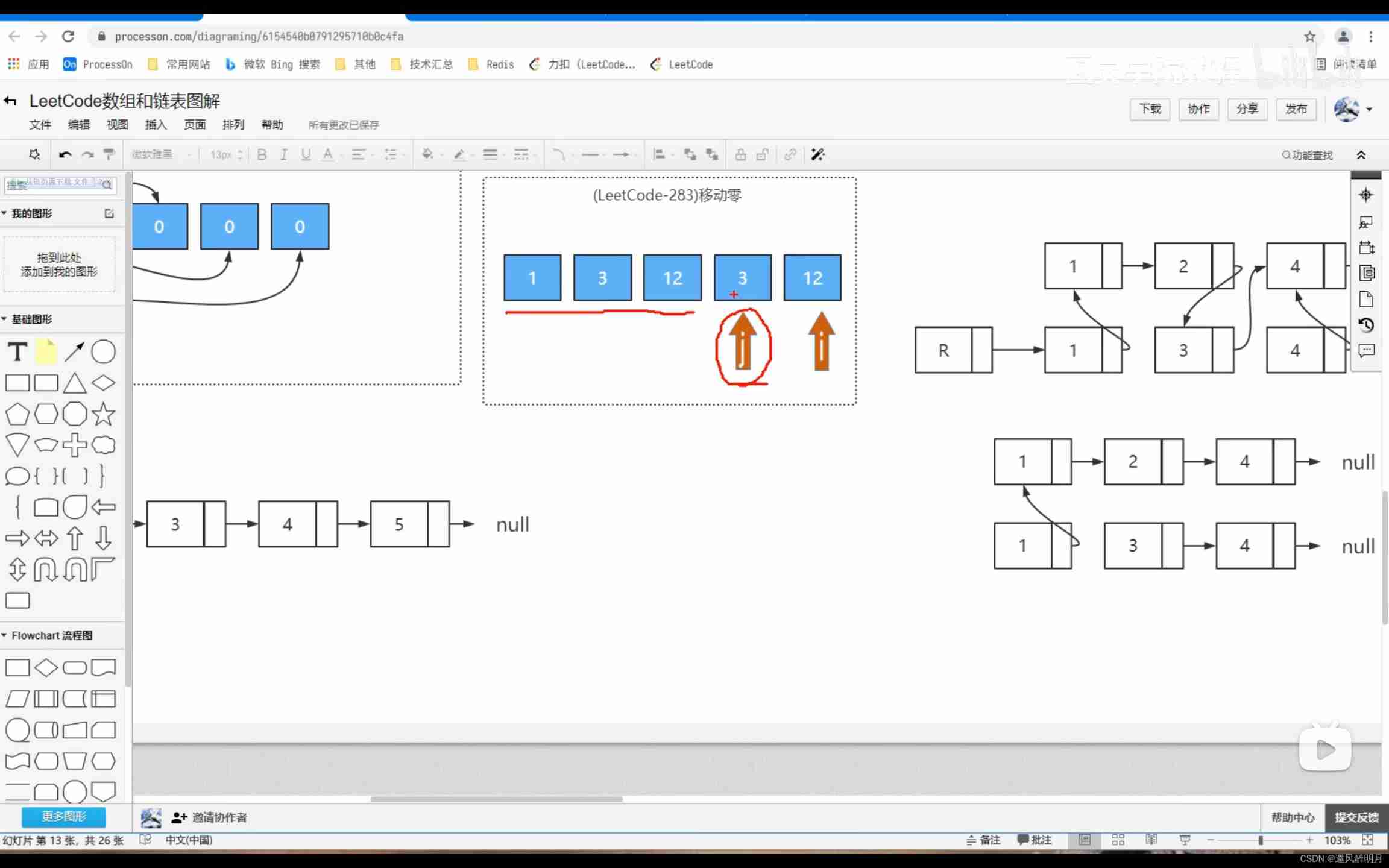 Leetcode question 283 Move zero