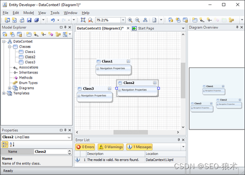 Development of entity developer database application