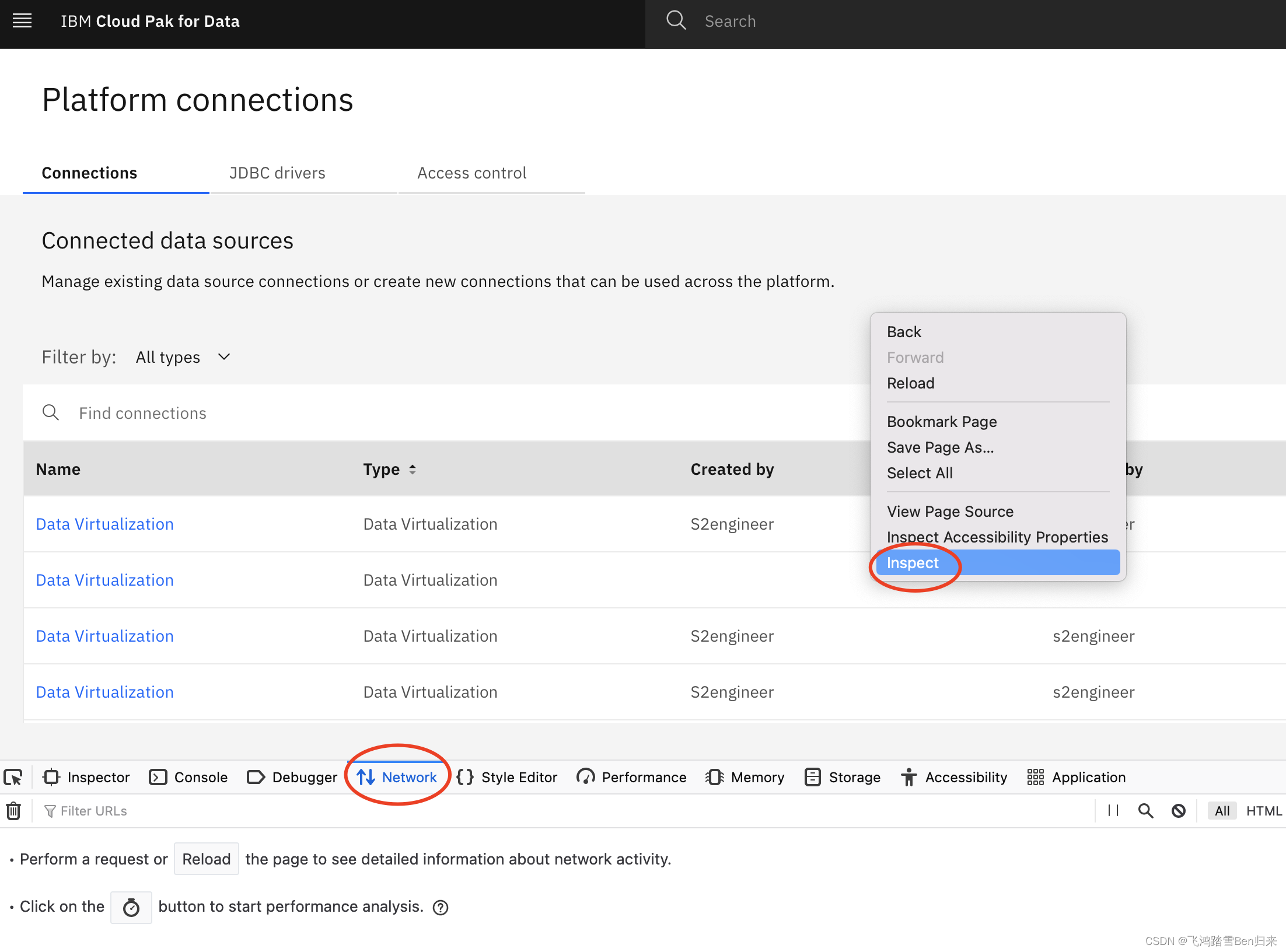 Failed to virtualize table with JMeter