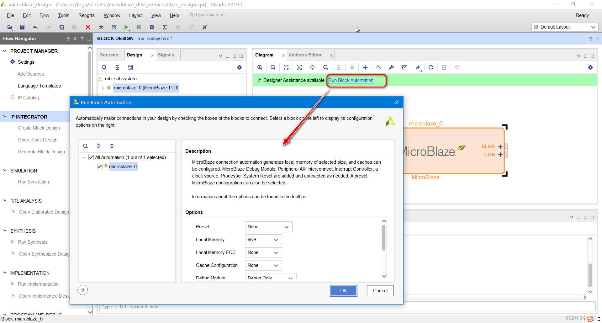 FPGA learning notes: vivado 2019.1 add IP MicroBlaze